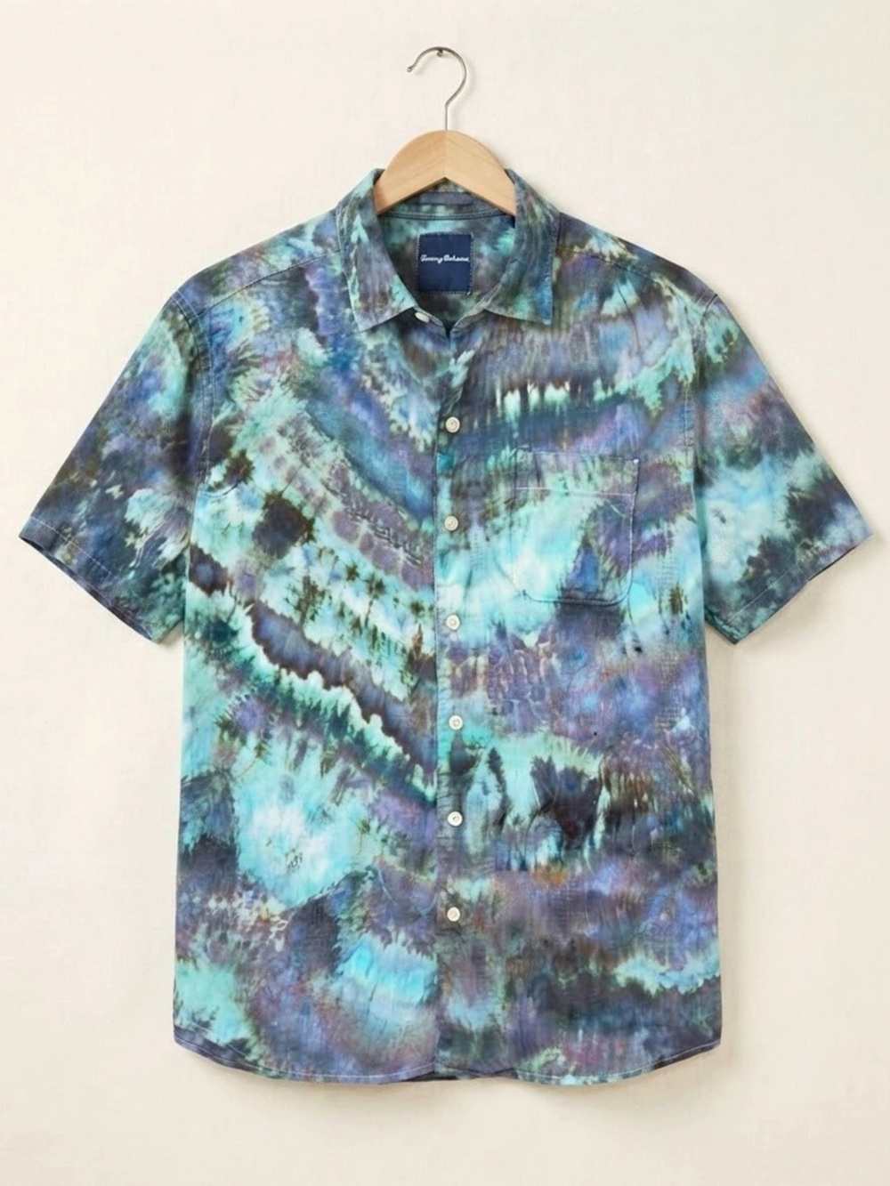 Ice Dyed Tommy Bahama Buttondown Linen Shirt